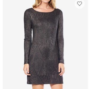 Noir Metallic Knit Slim Fit Dress Size L